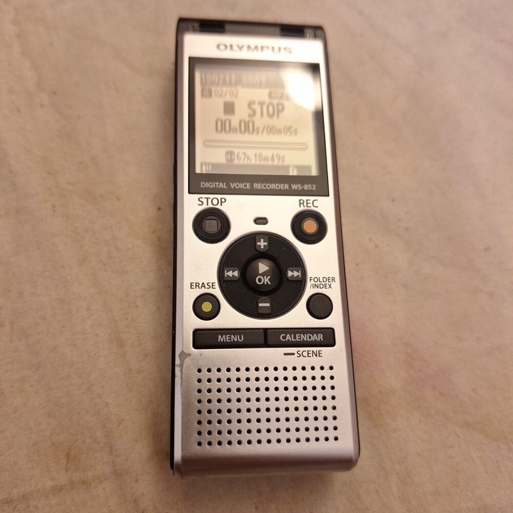 Olympus Voice Recorder WS-852, Silver Tested - Works